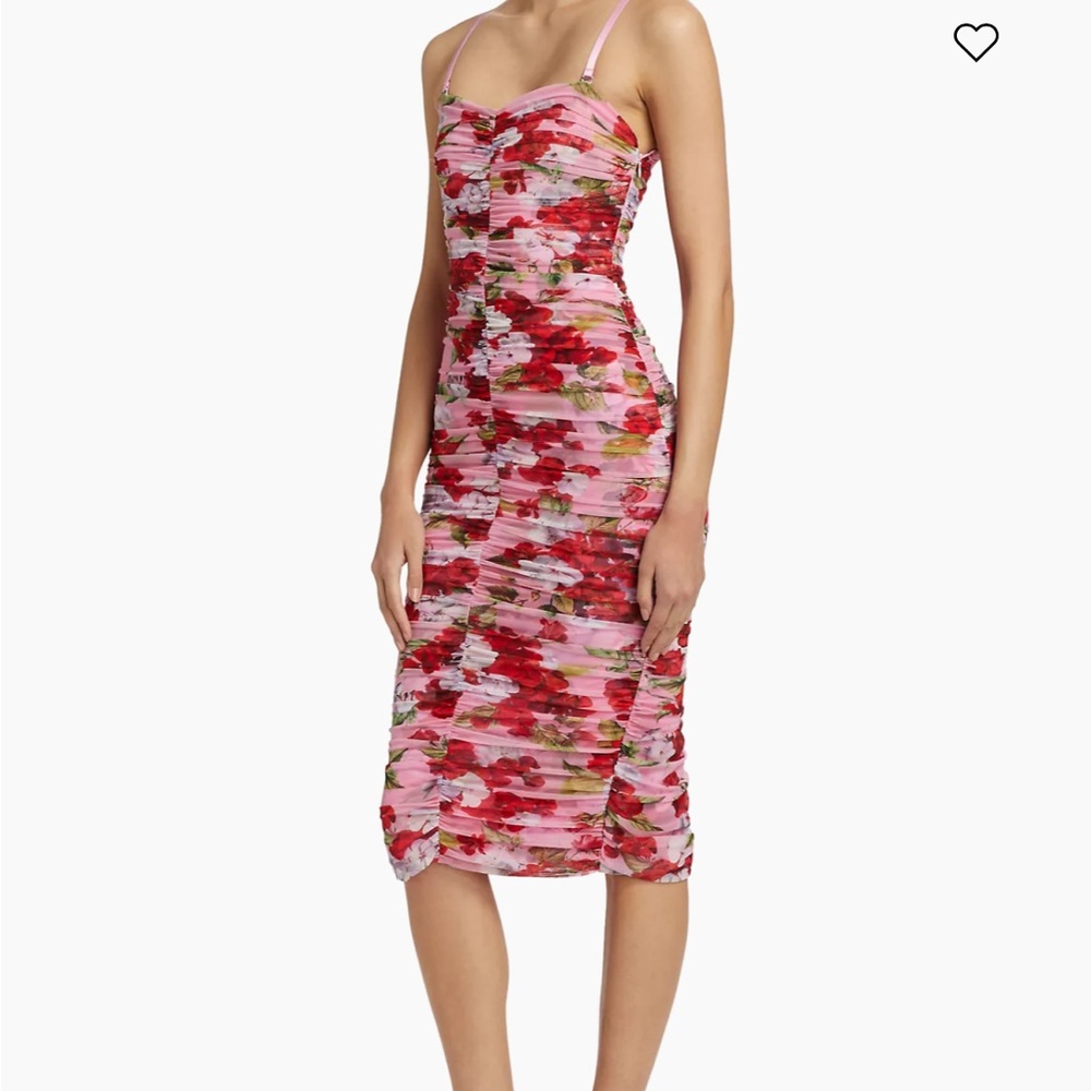 L'Agence Floral Caprice Strapless Midi Dress (0) - Picture 7 of 10